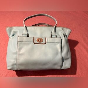 Kate Spade leather tote bag - Robin Egg Blue Color-